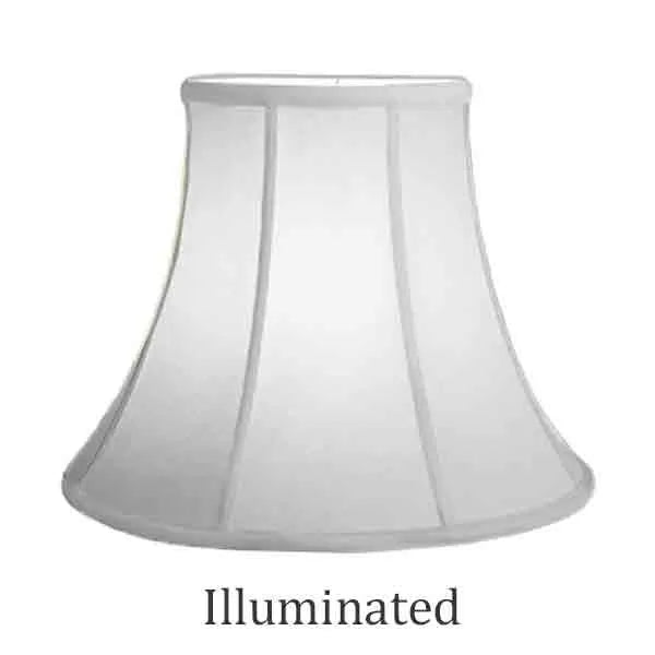 White Bell Lamp Shades, 16 inch base - paxton hardware ltd
