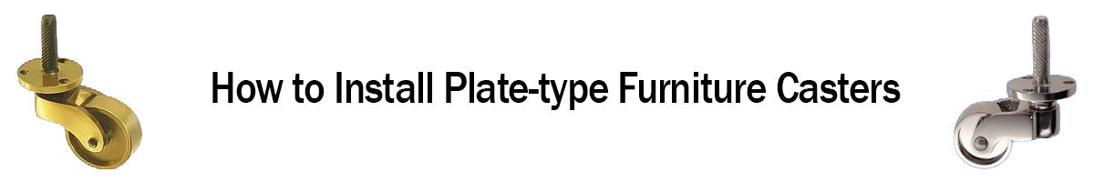 How to measure and install plate type furniture casters