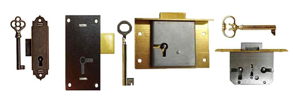 Antique Furniture Locks for drawers, doors & boxes