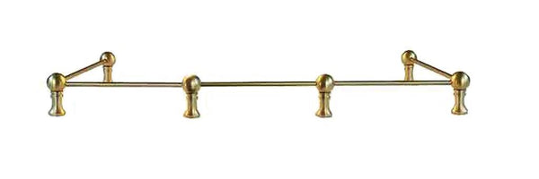 Brass Gallery Fiddle Rail - BESPOKE + 6mm Diameter Rod, REAL BRASS