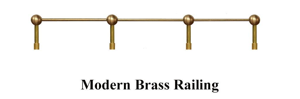 Modern Brass Railing