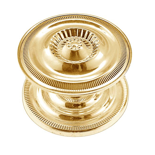Polished Brass Sheraton Knob, 2" - Paxton Hardware