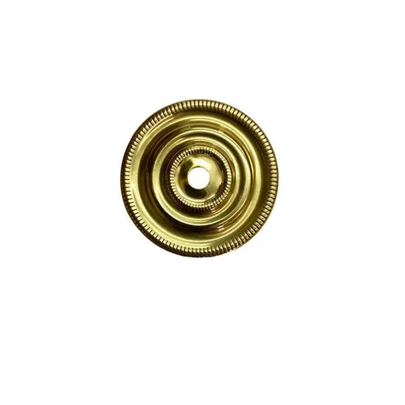 Round 1" brass backplate - Paxton Hardware