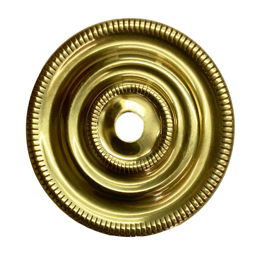 Round Brass 2" Backplate, Paxton Hardware