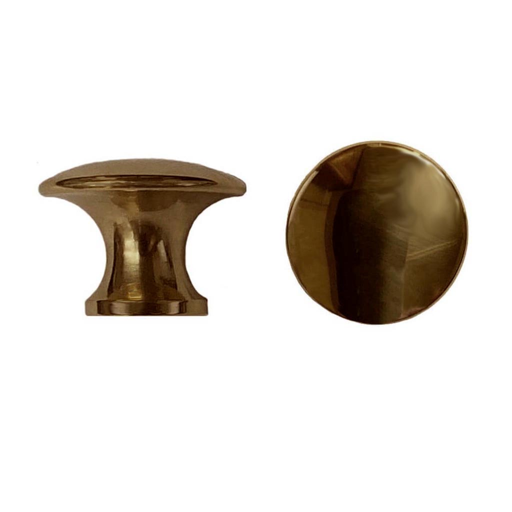 Antique Brass Cabinet Knob, 5/8" - Paxton Hardware