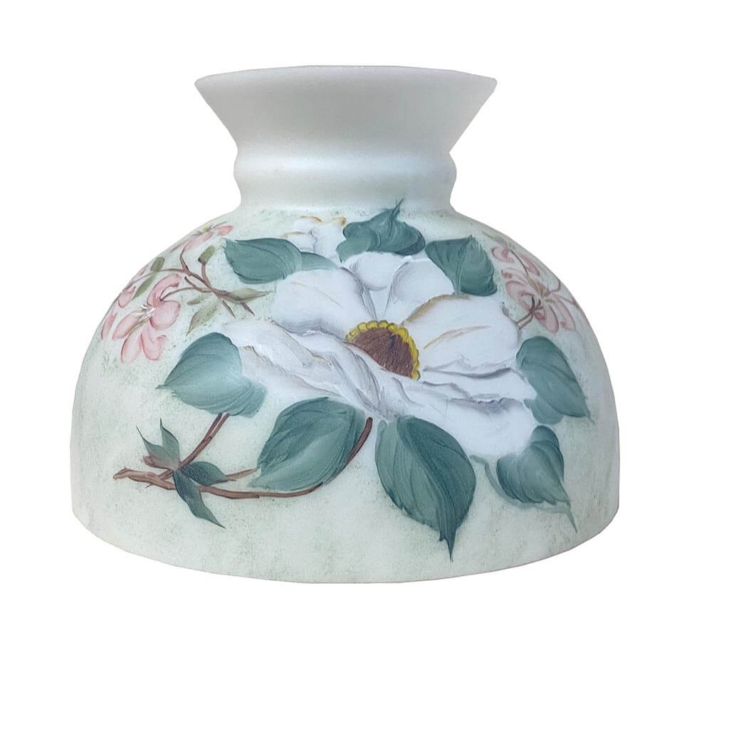 Student Lamp Shades - Hand-painted Magnolia - Paxton hardware ltd