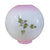 Back view of pink rose ball lamp shade - Paxton Hardware