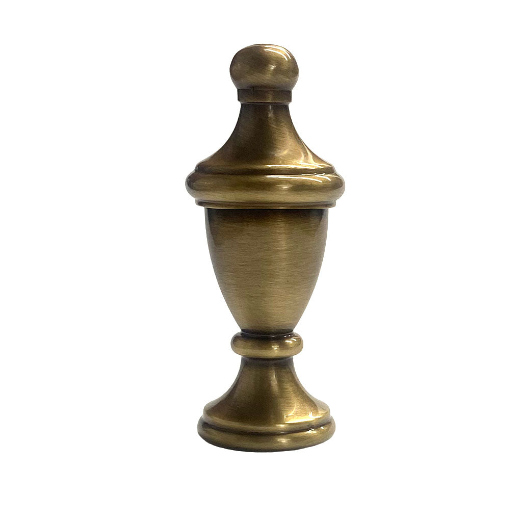 Traditional Aged Brass Lamp Finial - Paxton Hardware