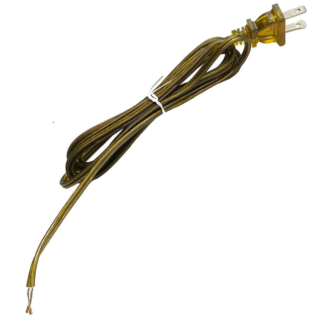 Antique Gold 8 Foot Lamp Cord Set, SPT1