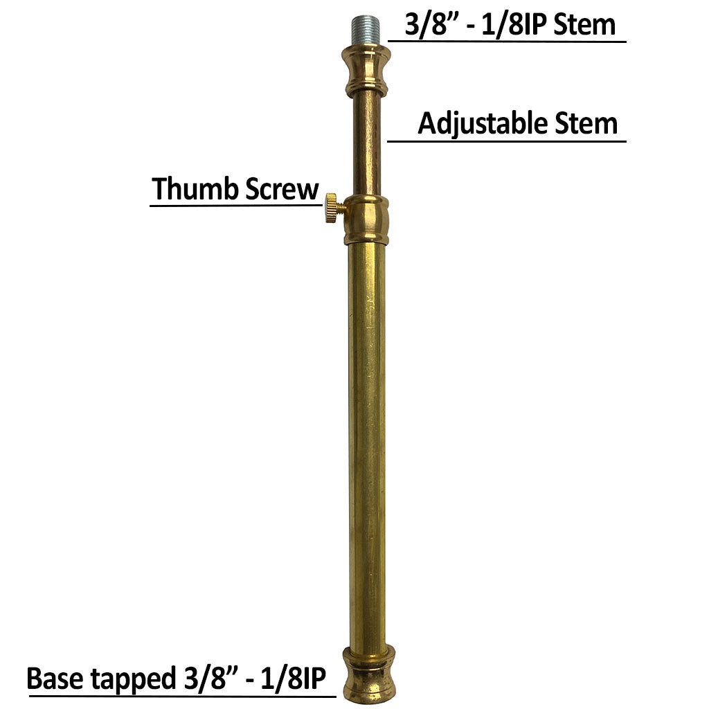 Adjustable Lamp Fixture Stems - Paxton hardware ltd