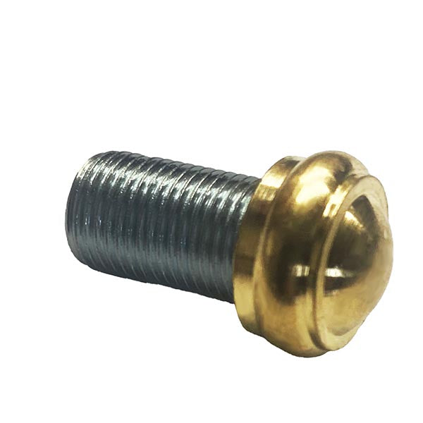 Brass Cap Nut with Threaded Stem - Paxton Hardware