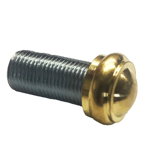 Brass cap with 2-1/4&quot; threaded stem - Paxton Hardware