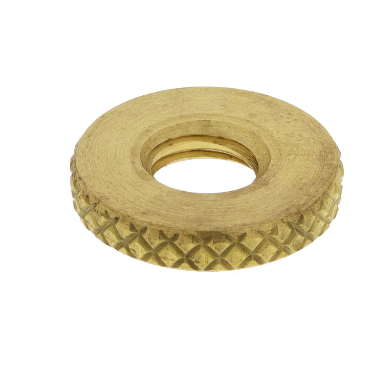 Knurled Brass Locknuts, 9/16 - 1/4-27 - Paxton hardware ltd