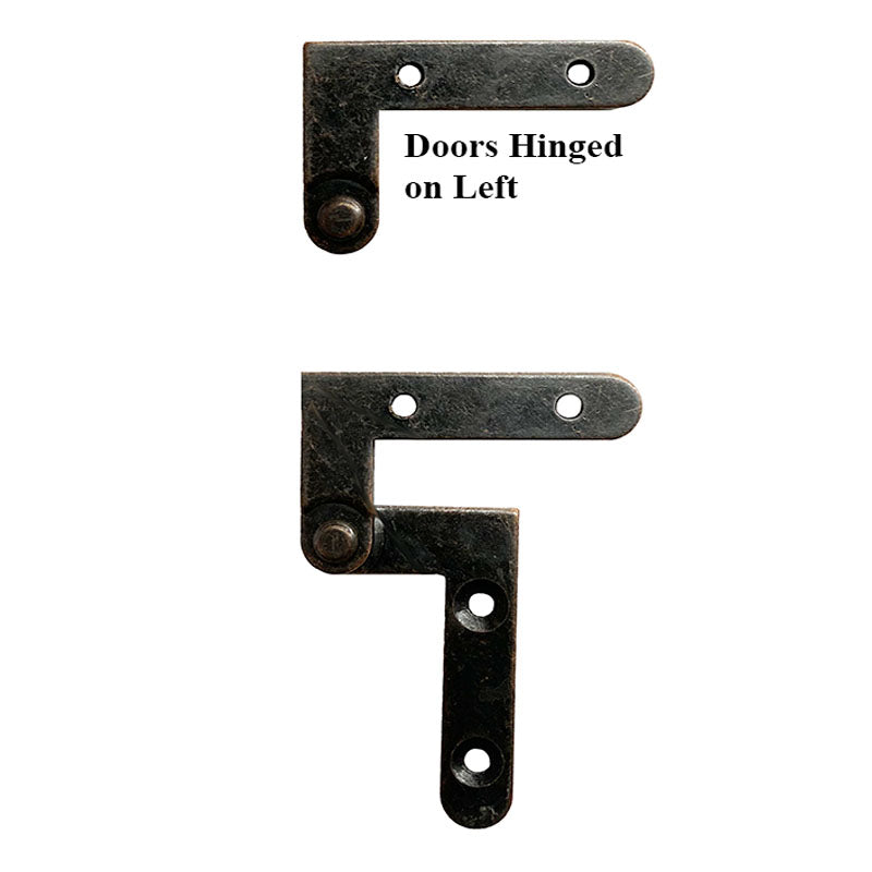 Knife Hinge for Cabinet doors hinged on left - Paxton Hardware