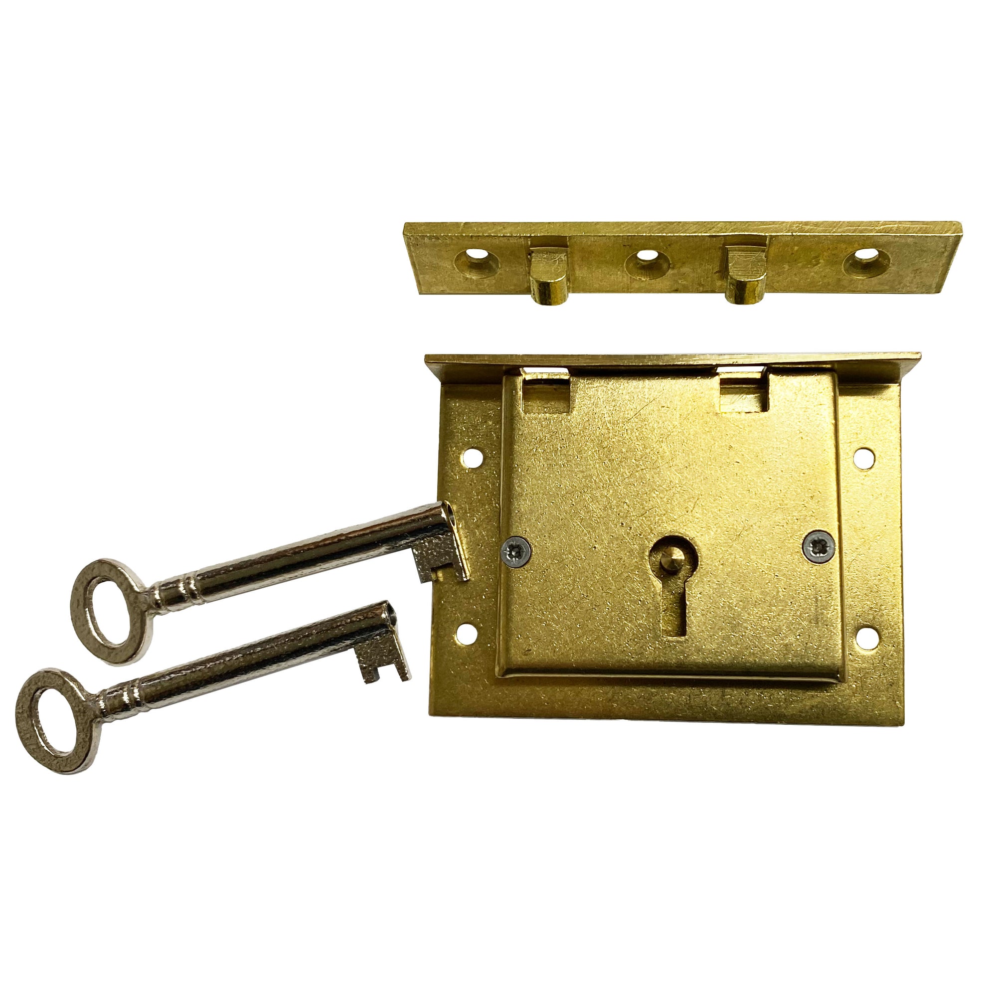 Large Brass Chest Lock - Paxton Hardware