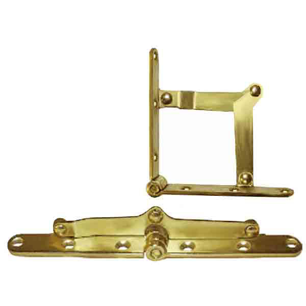 Solid Brass Hinge Support for desk lid - Paxton Hardware