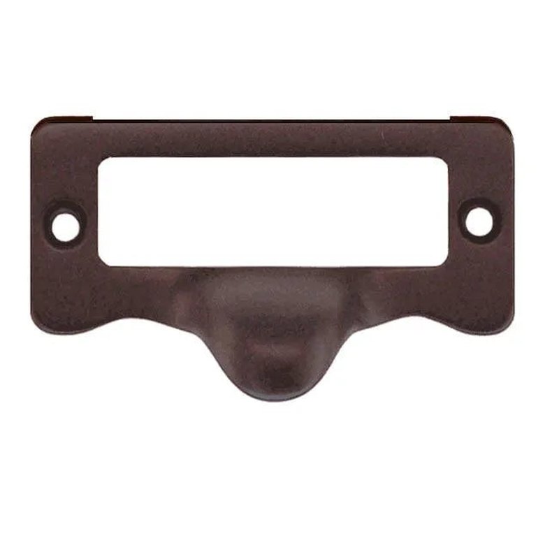 Bronze File Cabinet Label - Card Holder