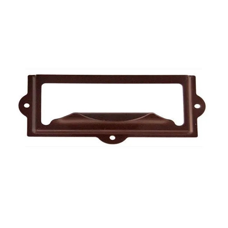 Bronze File Cabinet Label - Card Holder
