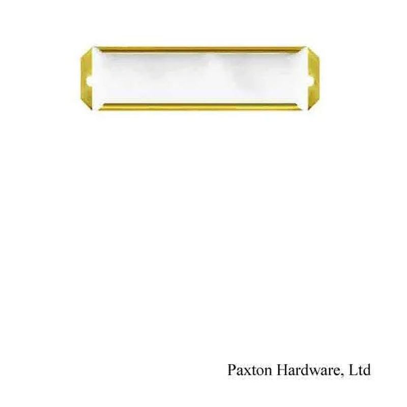 Mail slot label holder with card