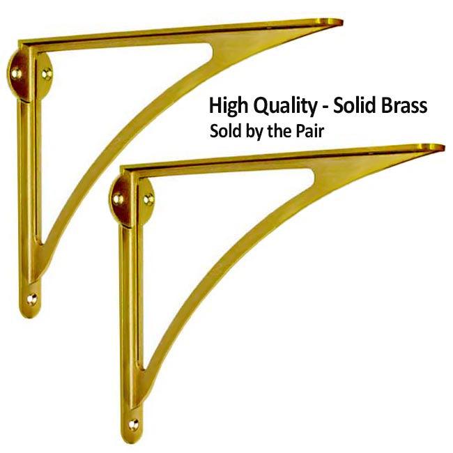 Exceptional Brass Shelf Brackets - Paxton Hardware