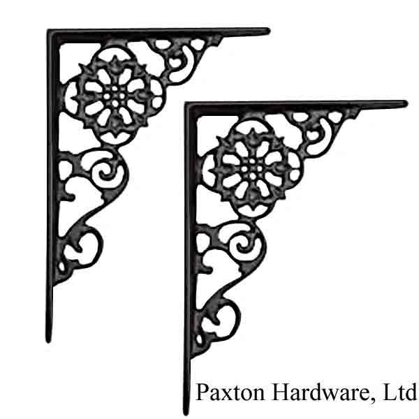 Black Iron Shelf Brackets  - Paxton Hardware