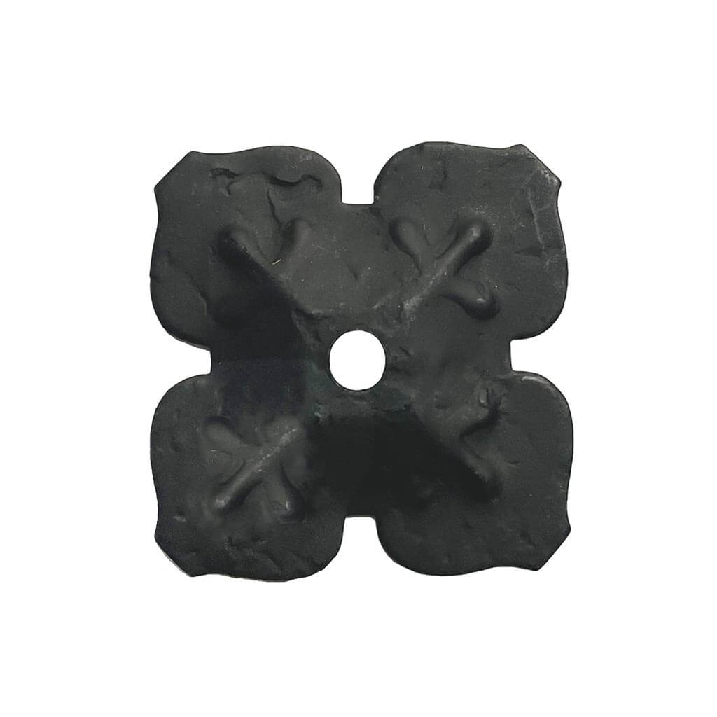 Black iron cloverleaf ornament - Paxton Hardware