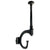 Black Iron Clothing Hook - Paxton Hardware