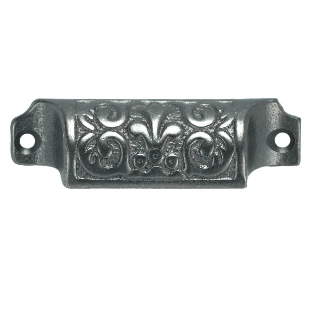 Vintage Bin Pull, cast Iron drawer handles