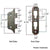 measure #6000 cast iron bed rail fastener - Paxton Hardware