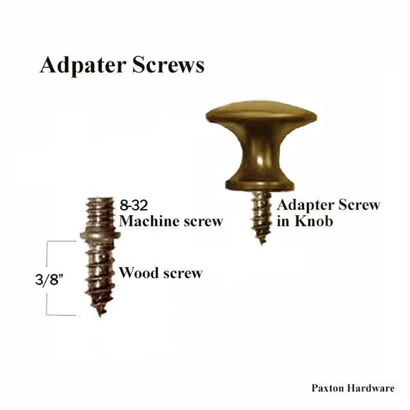 Adapter Screw Measurement Diagram - Paxton Hardware