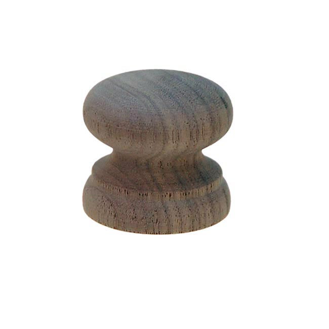 Walnut Knob for cabinets and furniture, 1-3/8 inch - Paxton Hardware