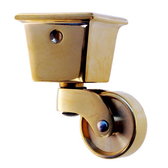 Polished Square Cup Casters, 1-1/4 - Paxton Hardware