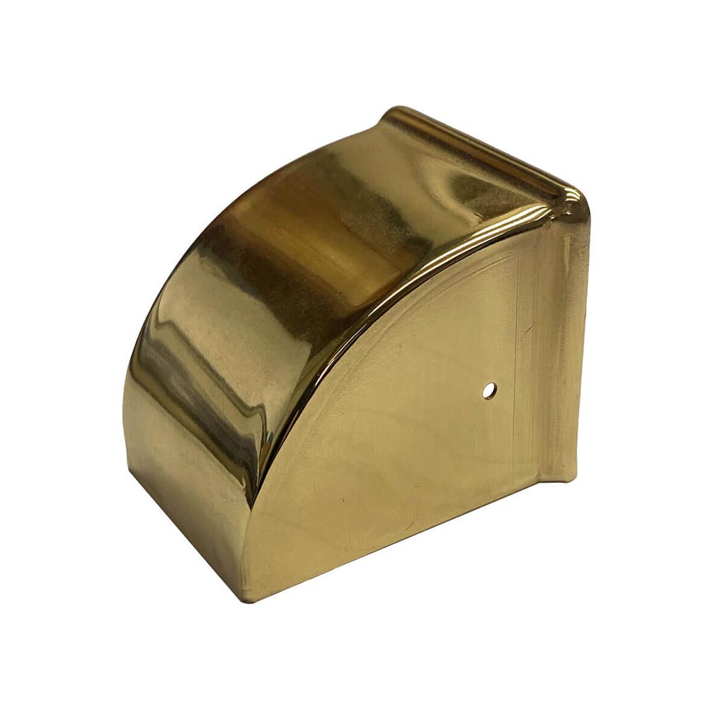 Smooth Brass Toe Caps, medium - Paxton Hardware ltd