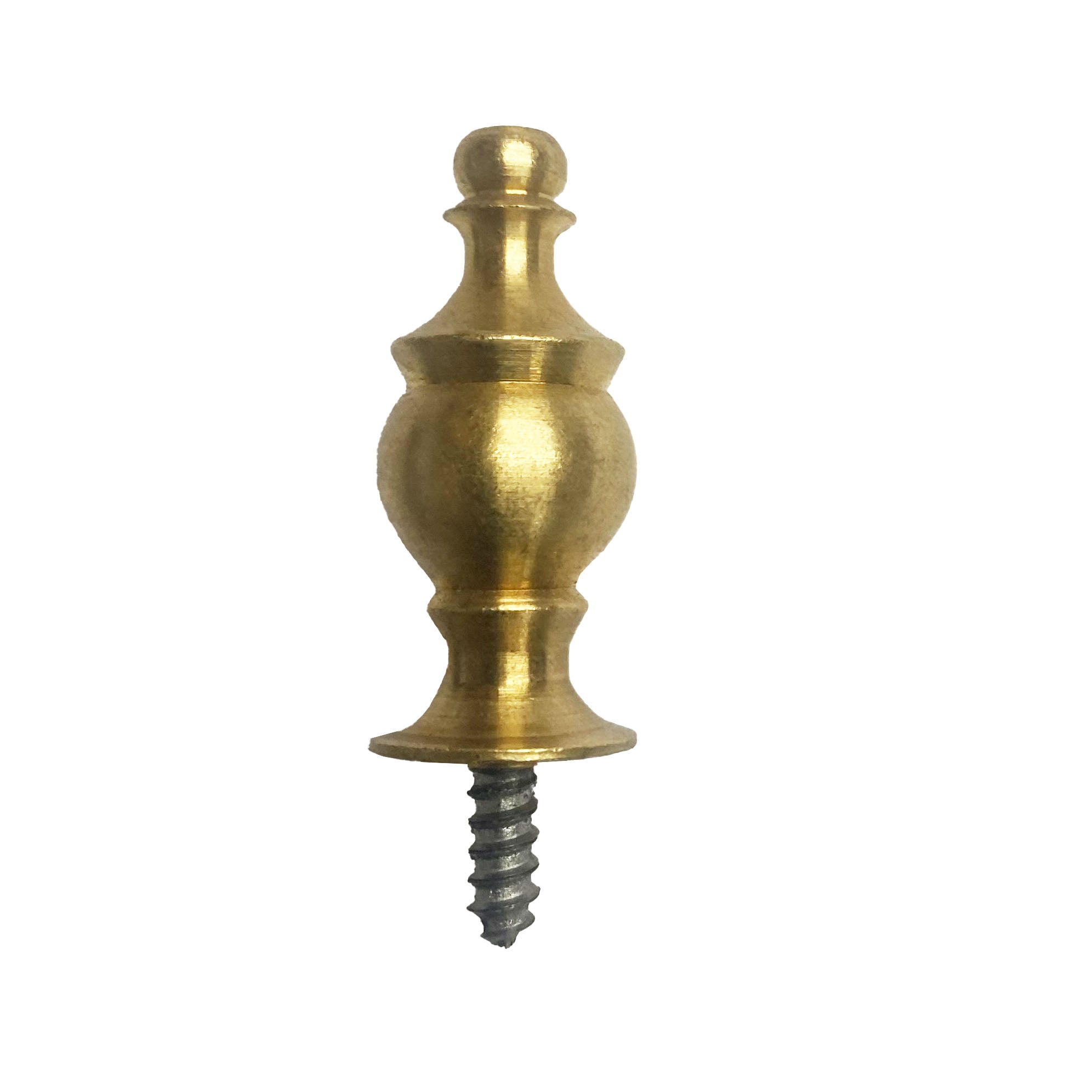 Finial or Foot, Brass Screw-on Crown - Paxton Hardware
