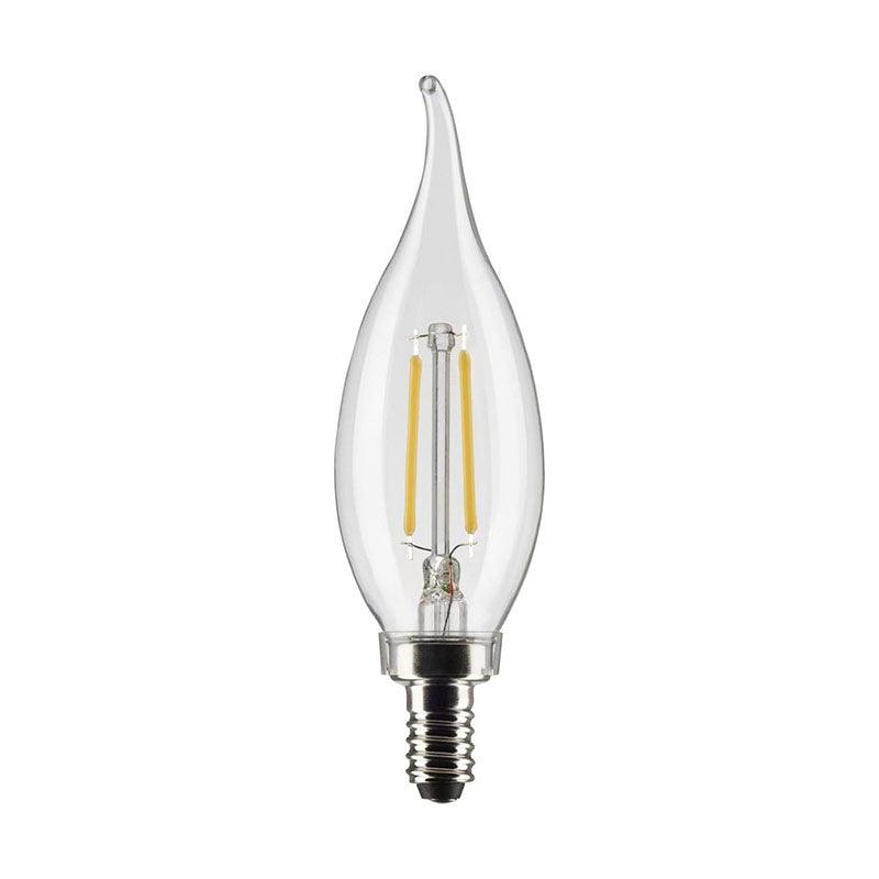 Flame Tipped LED Light Bulb with Candelabra Base - Paxton Hardware