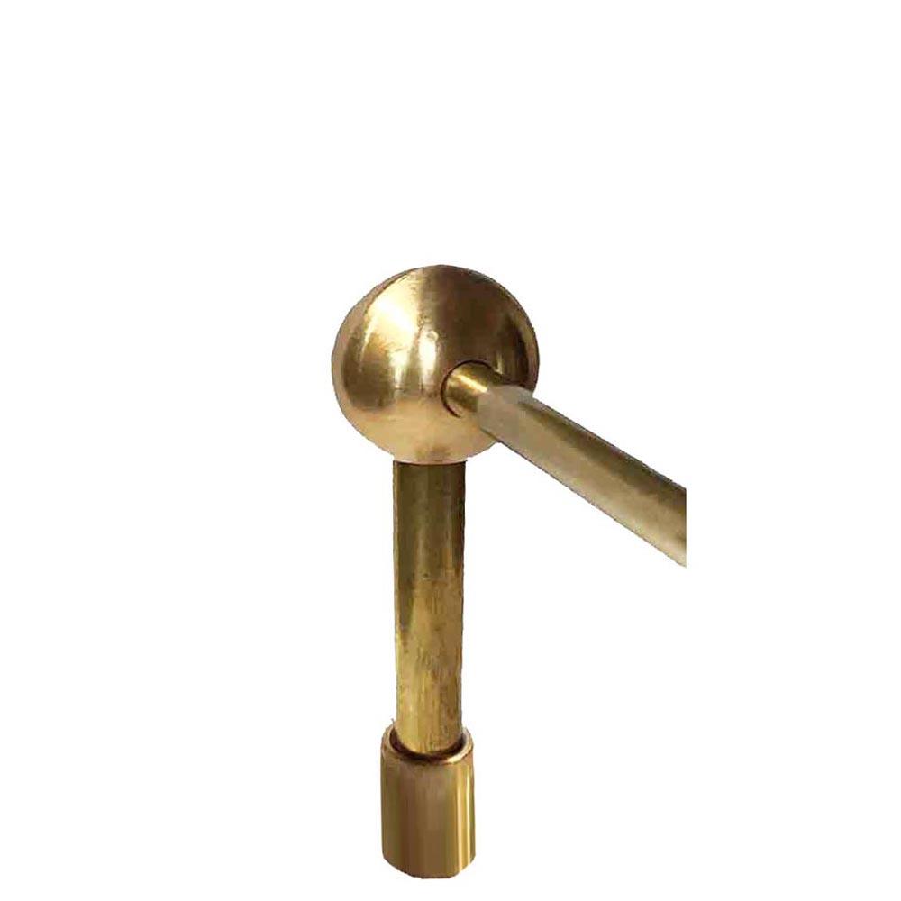 Modern Brass Railing End Post - Paxton Hardware