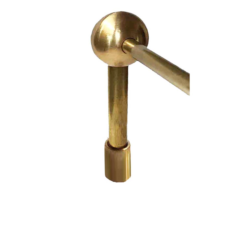 Modern End Post for Brass Railing - Paxton Hardware