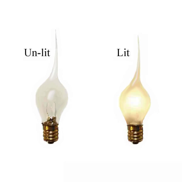 Candelabra silicone flame tipped light bulb - Paxton Hardware