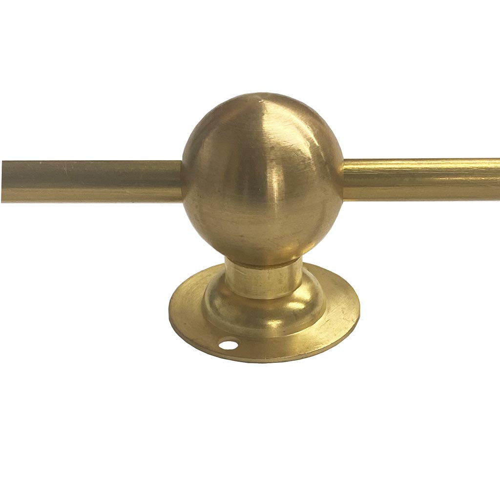 Center Post for Short Brass Railing
