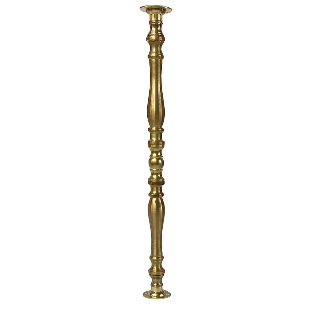 Brass Column for shelves, 11-3/4" - Paxton Hardware