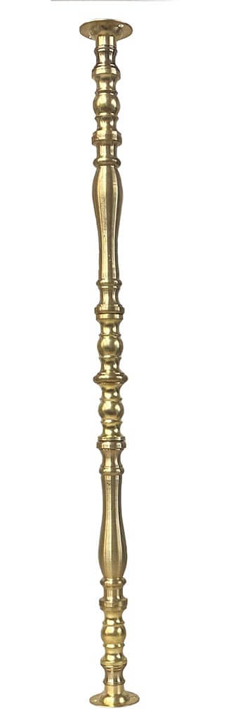 Brass Shelf Column, 16-1/4" tall - Paxton Hardware