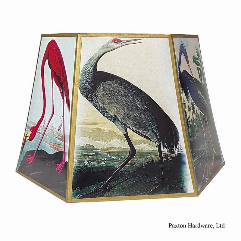 Uno Lamp Shade for Bridge Lamp with Shore Birds - Paxton Hardware Ltd