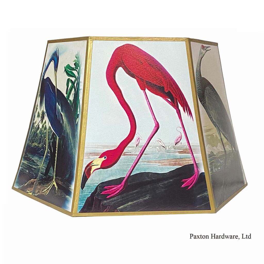 Flamingo & Heron Uno Lamp Shade, Paxton hardware