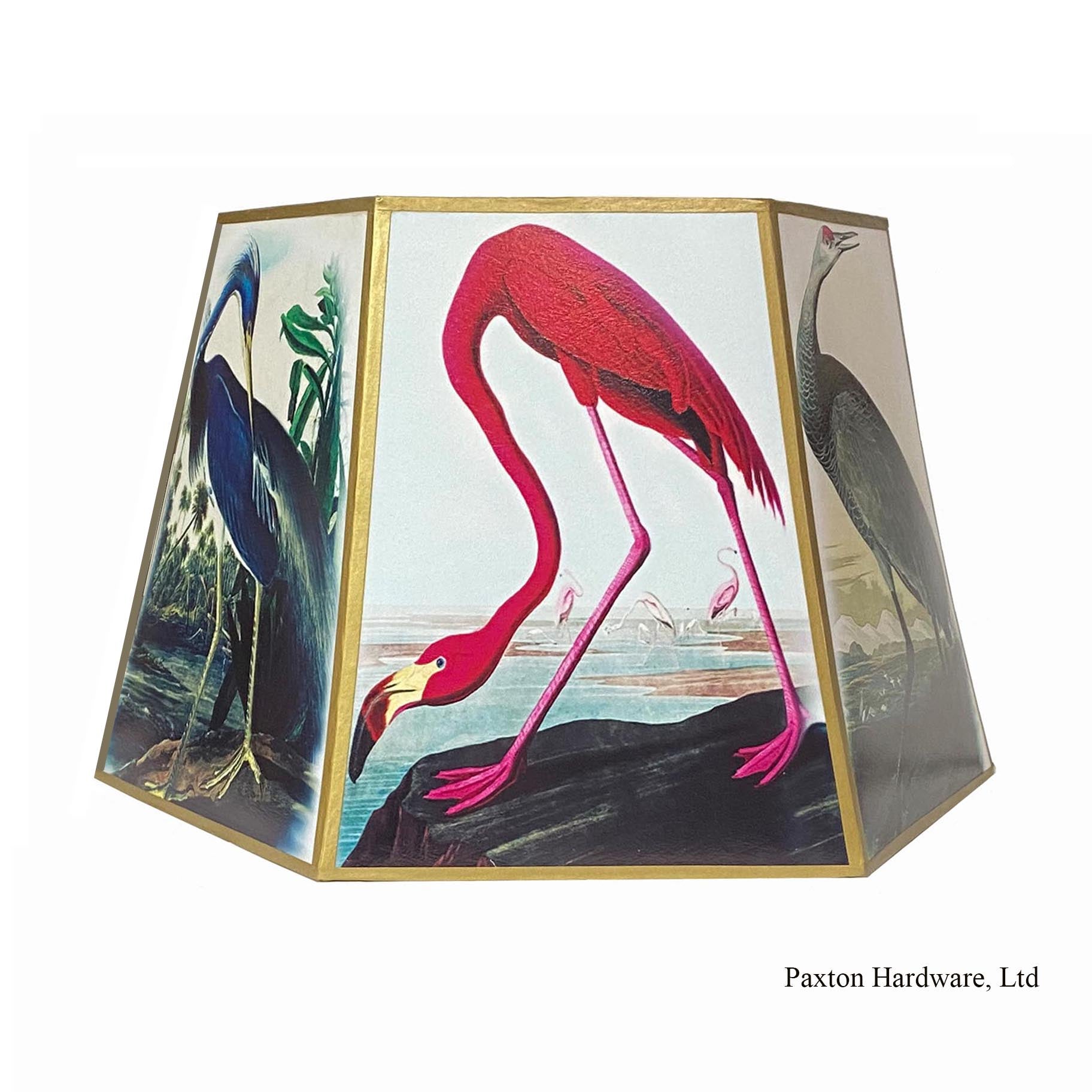 Flamingo & Heron Lamp Shade, Paxton hardware ltd
