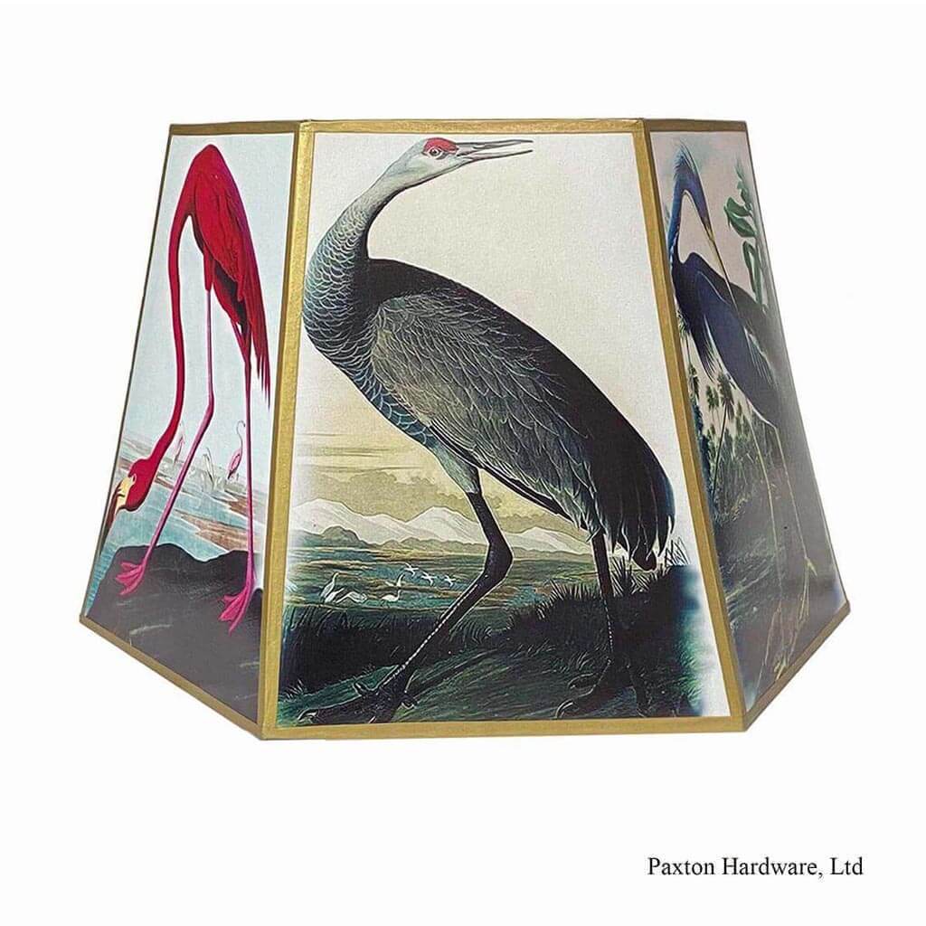 Coastal Bird Floor Lamp Shade, Paxton hardware ltd