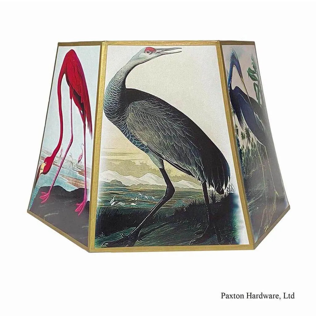 Coastal Bird Floor Lamp Shade, Paxton hardware ltd