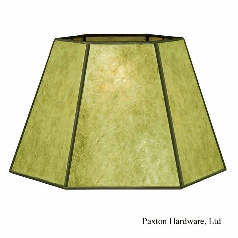 Green Mica Uno Lampshades - Paxton hardware ltd