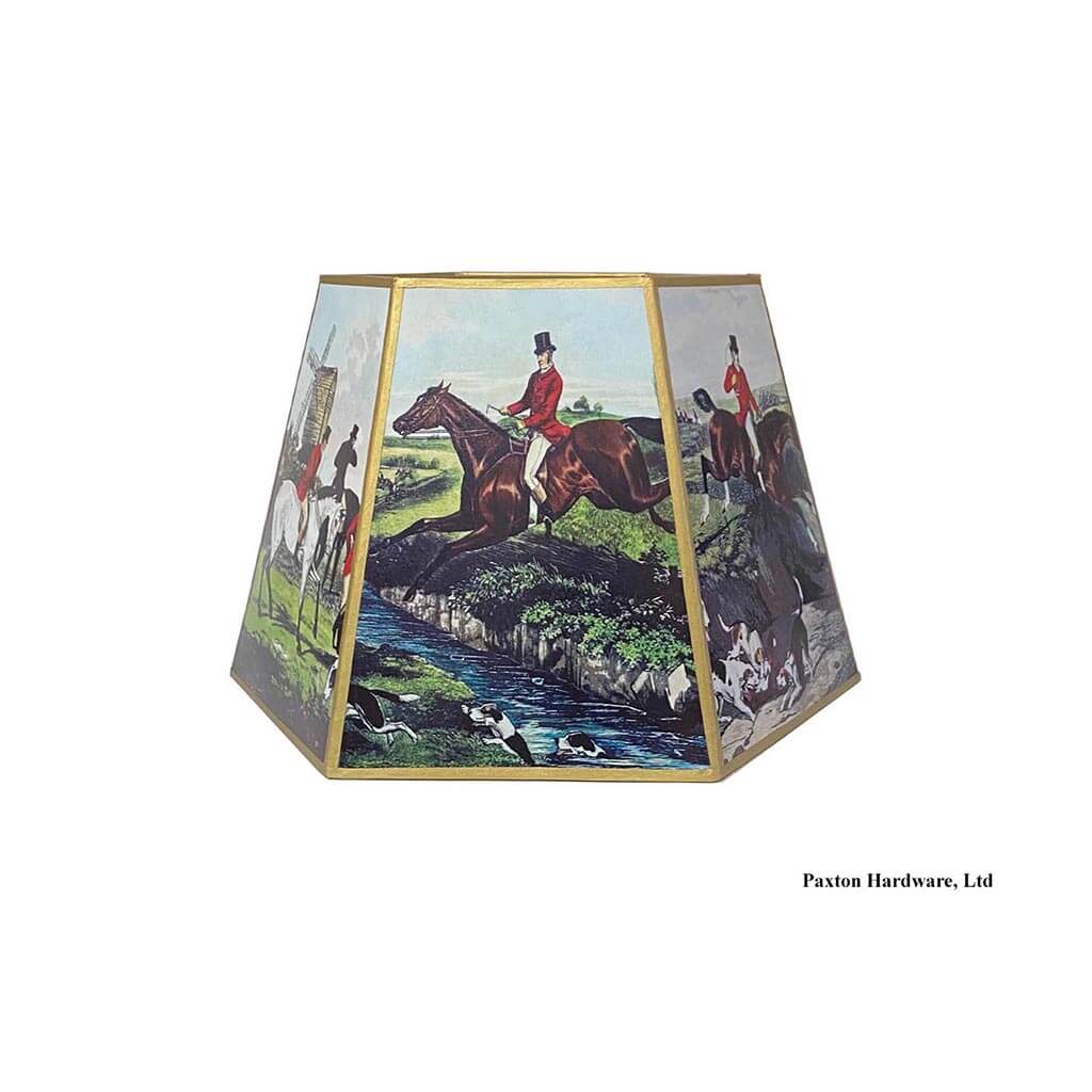 Fox Hunt Clip-on Lamp Shade - Paxton hardware ltd