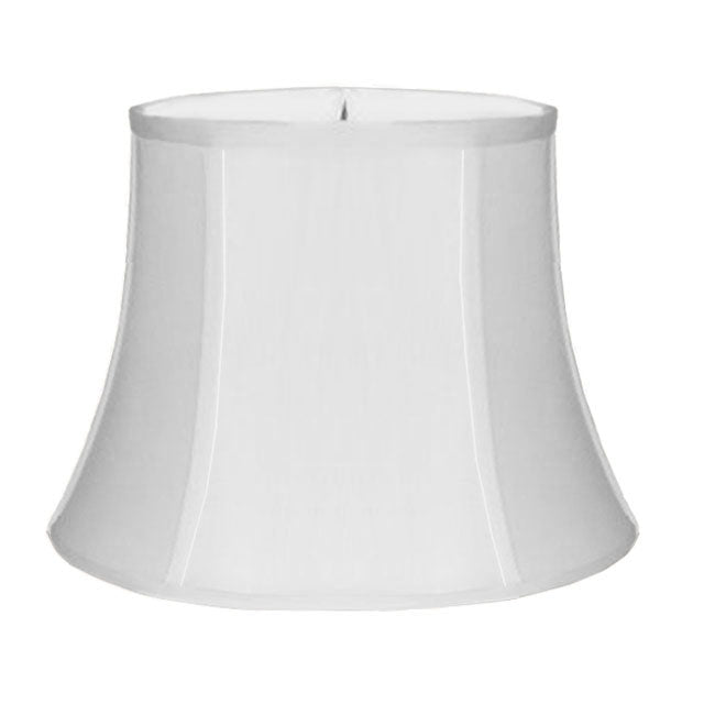 White Silk Bell Lamp Shade - Paxton Hardware