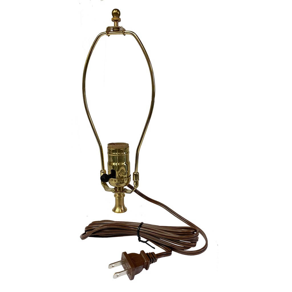 Pre Wired Replacement Lamp Assembly, brown cord - Paxton Hardware